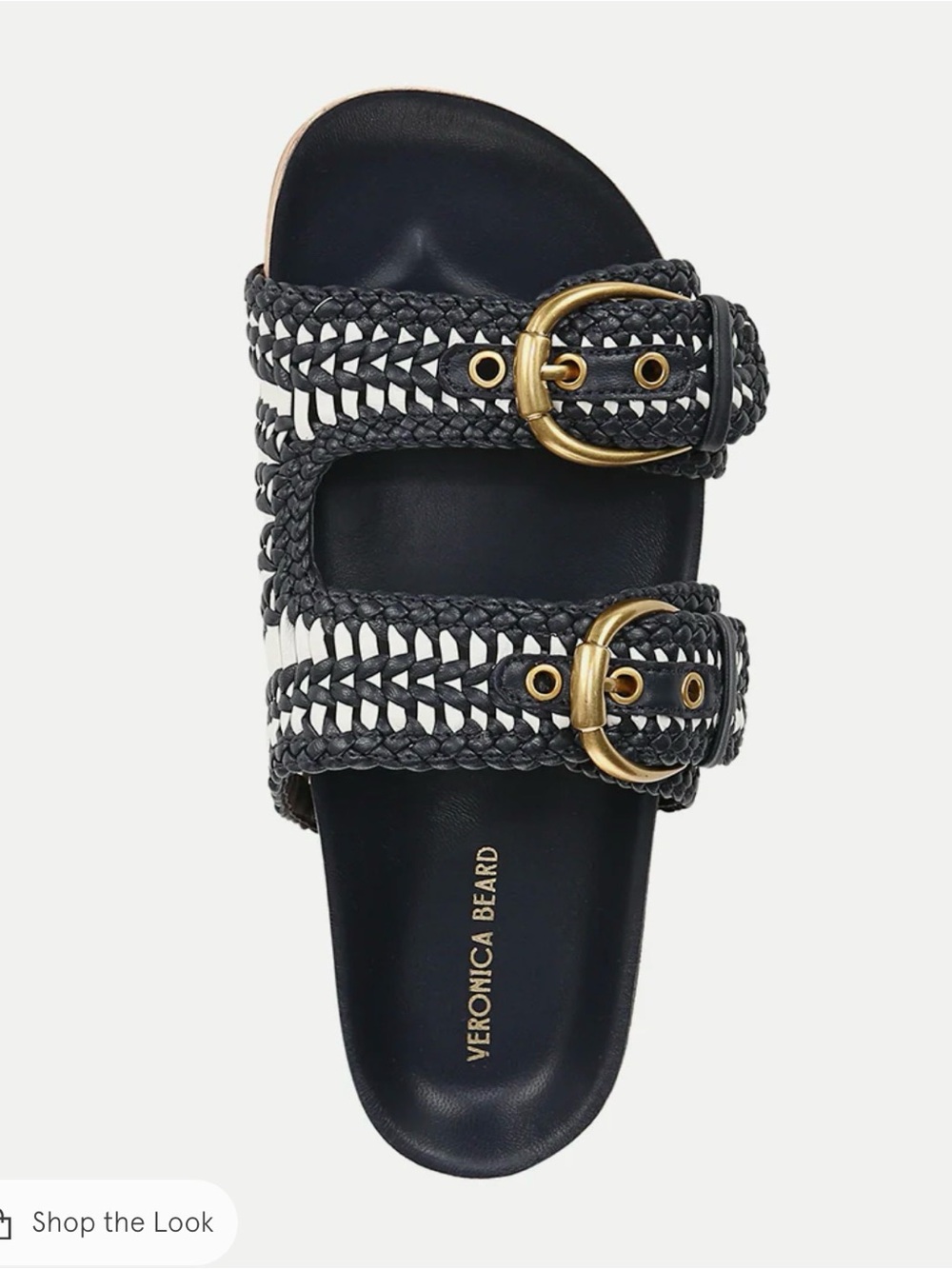 Veronica Beard Prue Woven-Leather Sandal